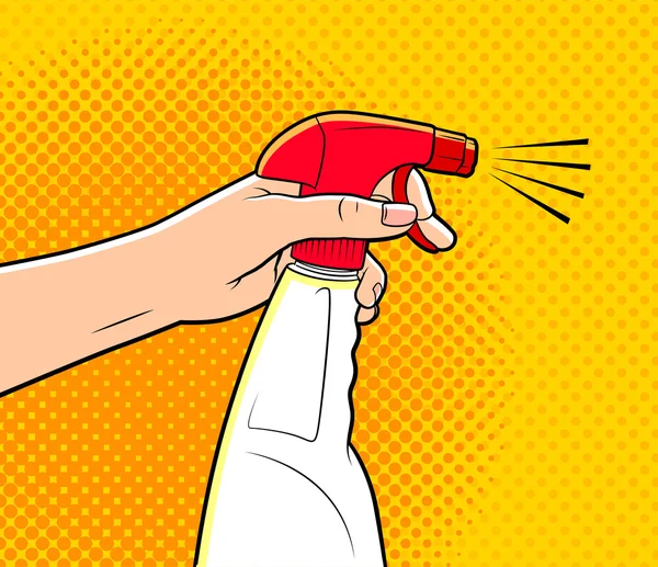 Spray de limpieza de dibujos animados — Vector de stock