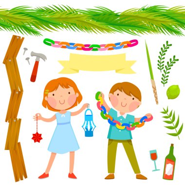 Sukkot semboller koleksiyonu