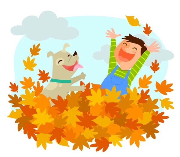 Весело осінь — стоковий вектор