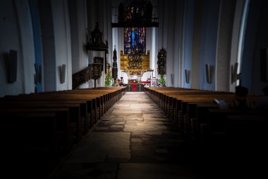 Gdansk eski kilise içinin