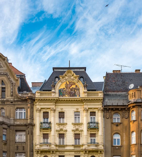 Casas antiguas en Budapest — Foto de Stock