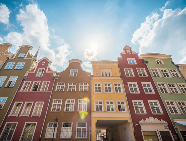 Oude stadshuizen in Gdansk — Stockfoto