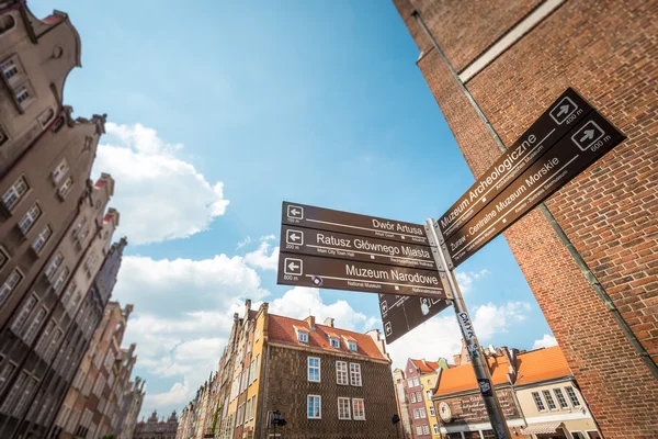 Oude stadshuizen in Gdansk — Stockfoto