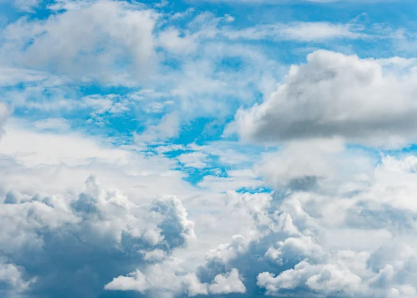 Pano of blue cloudy sky — Stock Photo, Image