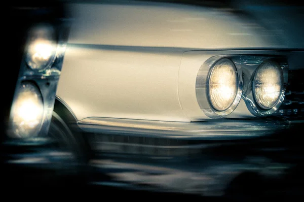 Headlights of vintage cars — Stock Photo, Image