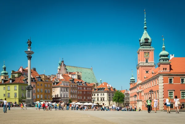 Slottstorget i Warszawa — Stockfoto