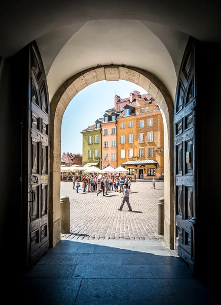 Plaza del astle en Varsovia — Foto de Stock