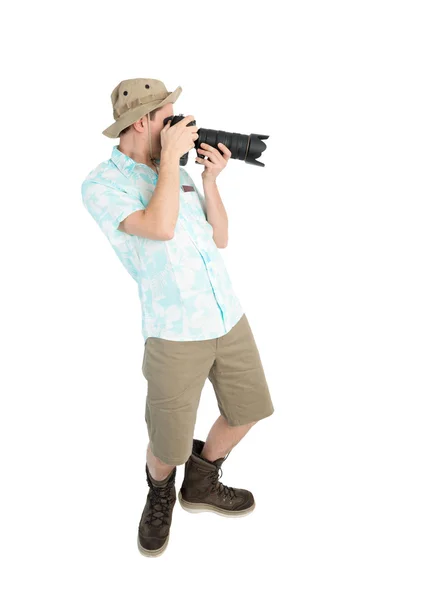 Man photographer with camera — Stock Photo, Image