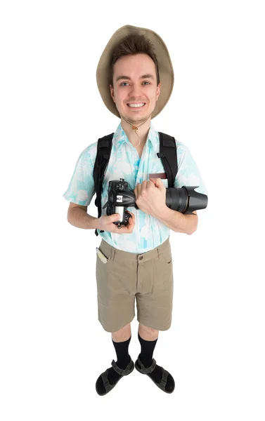 Man photographer with camera — Stock Photo, Image