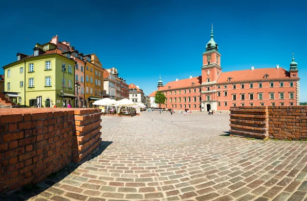 Zámecké náměstí ve Varšavě — Stock fotografie