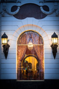 Budapeşte, Macaristan, Avrupa'nın Cafe penceresi.