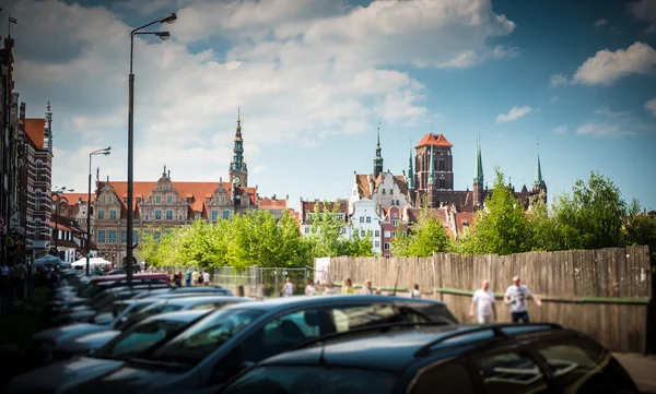 Gdansk cityscape on sunny day. Poland. — Stok fotoğraf