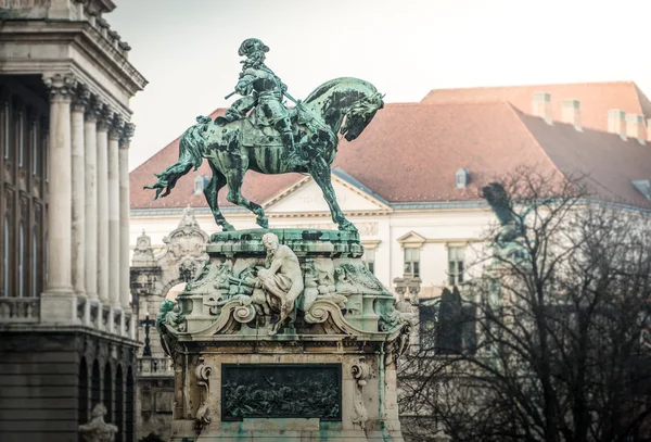Eugene of Savoy monument in Budapest. — Stock fotografie