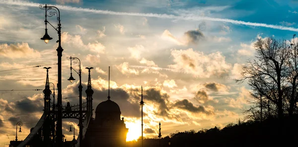 Budapešť svobody most, Maďarsko, Evropa. — Stock fotografie