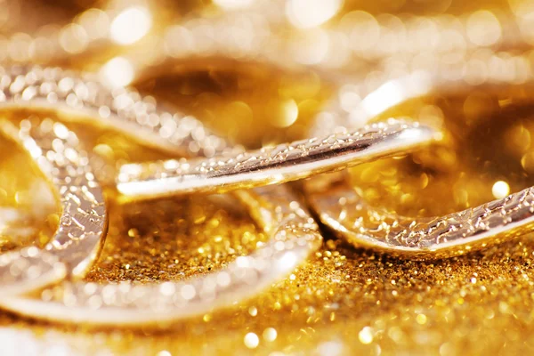 Gold jewelery luxury background — Stock Photo, Image