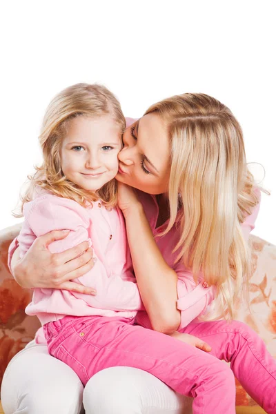 Portrait of mother and little daughter — Stock Photo, Image