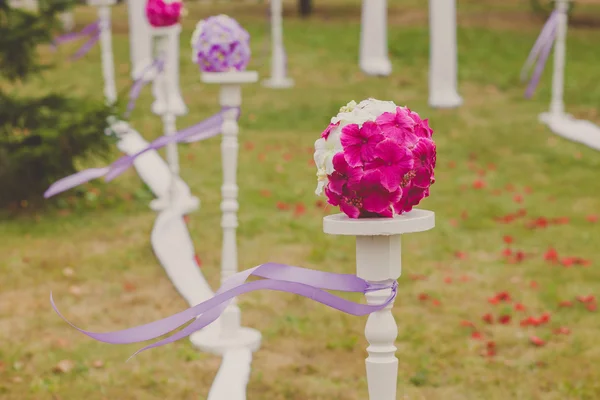 Bella decorazione di nozze fiore — Foto Stock