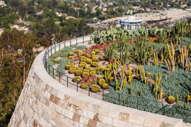 Los Angeles, California - 1 Haziran 2015: Dış ve teraslar Getty Center Müzesi, Los Angeles