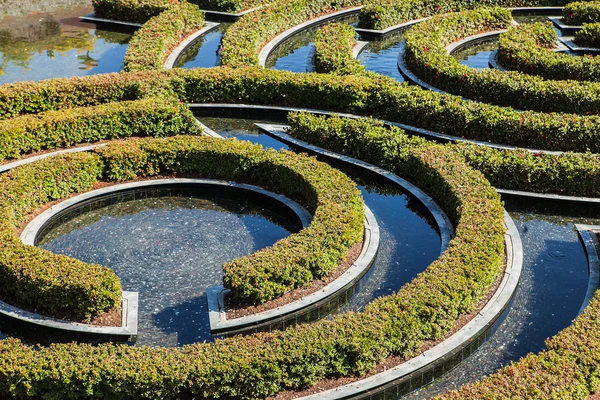 Part of wonderful garden maze during a sunny day