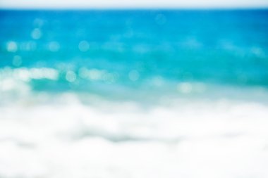 parlak renkli güneş ve deniz bokeh arka