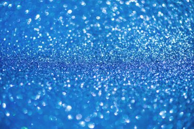 Zarif mavi arka plan ile bokeh ışıklar defocused