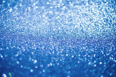 Zarif mavi arka plan ile bokeh ışıklar defocused