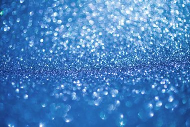 Zarif mavi arka plan ile bokeh ışıklar defocused