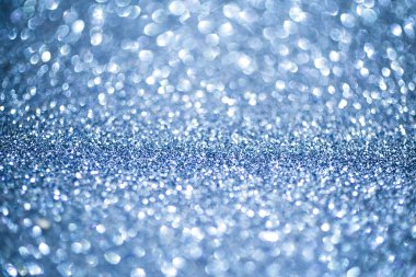 Zarif mavi arka plan ile bokeh ışıklar defocused