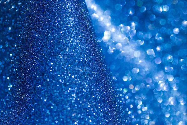 Elegante fundo abstrato azul com bokeh luzes desfocadas — Fotografia de Stock