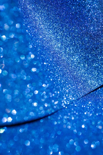 Elegante blaue abstrakte Hintergrund mit Bokeh defokussierten Lichtern — Stockfoto