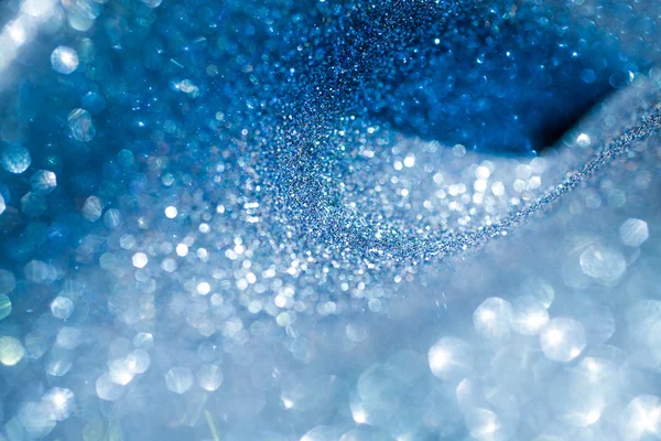 Elegante fundo abstrato azul com bokeh luzes desfocadas — Fotografia de Stock
