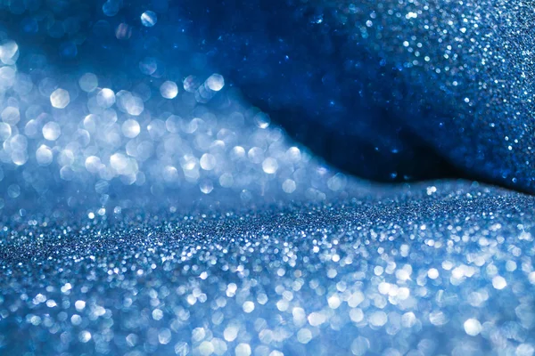 Elegante fundo abstrato azul com bokeh luzes desfocadas — Fotografia de Stock