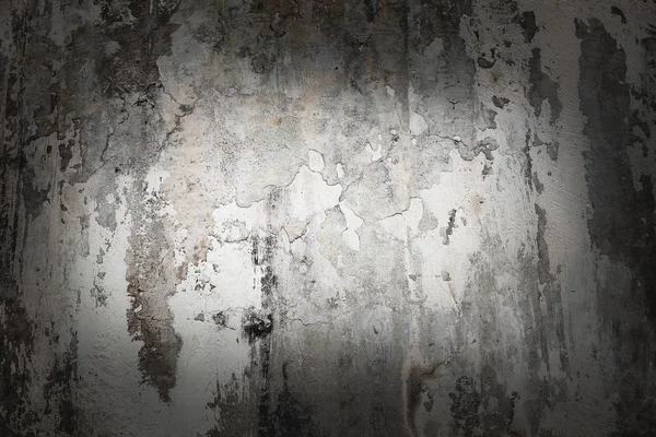 Textura de madera vieja erosionada con pintura blanca pelada. Fondo grunge . — Foto de Stock