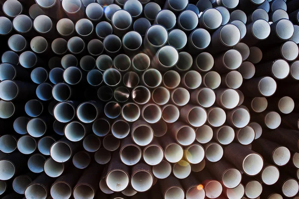 Фон пластиковых труб — стоковое фото