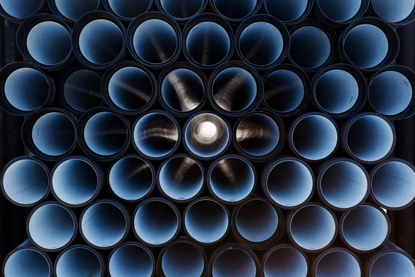 Background of plastic pipes — Stock Photo, Image