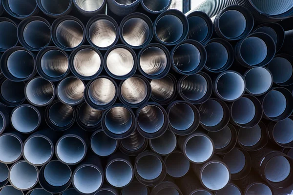 Fundo de tubos de plástico — Fotografia de Stock