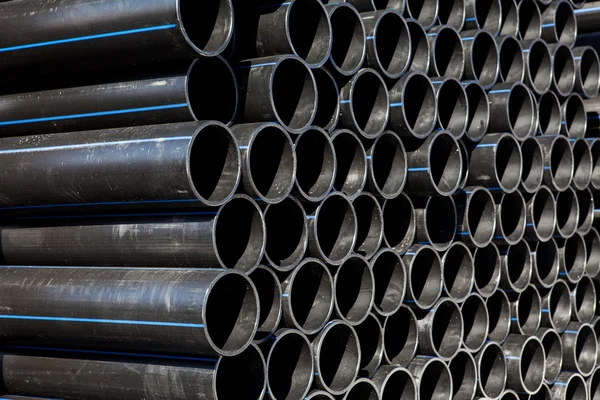 Background of plastic pipes — Stock Photo, Image