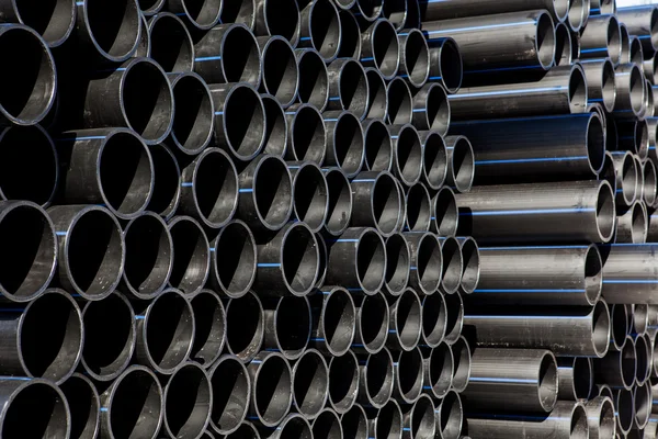 Background of plastic pipes — Stock Photo, Image