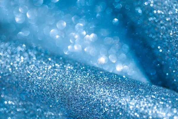 Abstrato inverno azul luz bokeh como um fundo de Natal — Fotografia de Stock