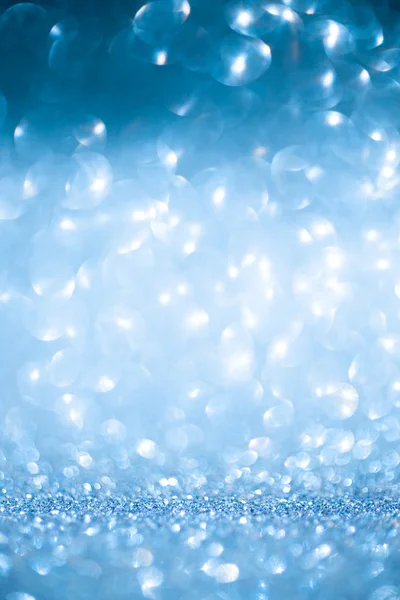 Blue christmas winter background with copy space — Stock Photo, Image