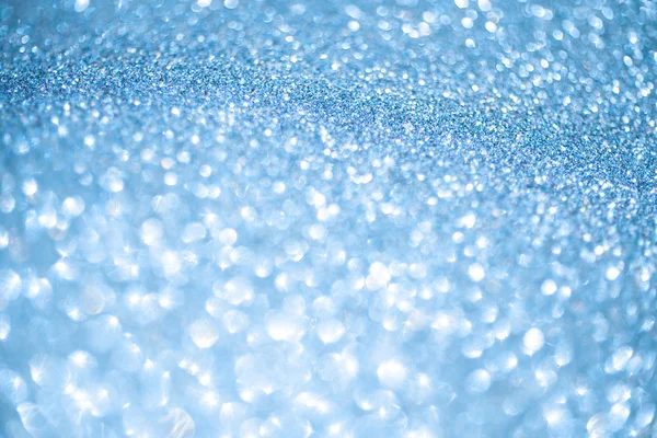 Blue snowy glitter christmas background — Stock Photo, Image