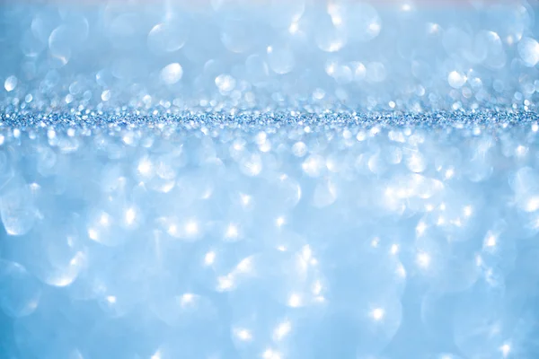Blue defocused lights christmas background — Stock Photo, Image