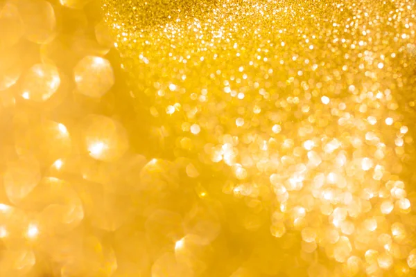 Brilho dourado natal fundo abstrato. Luzes douradas brilhantes — Fotografia de Stock