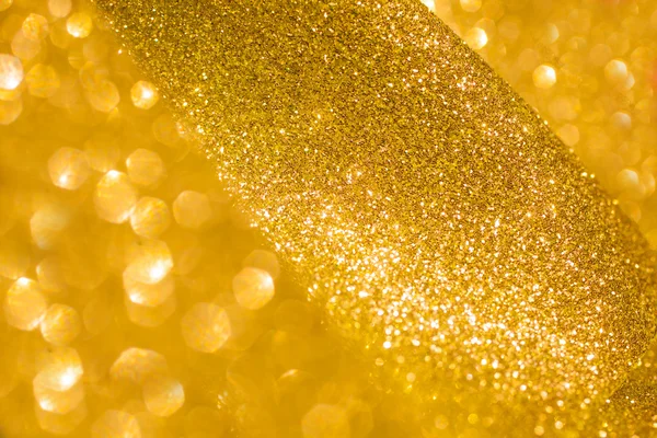 Goldener Glanz Weihnachten abstrakten Hintergrund. Goldglänzende Lichter — Stockfoto