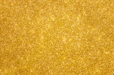 Altın glitter Noel arka plan. Parlak altın ışıkları