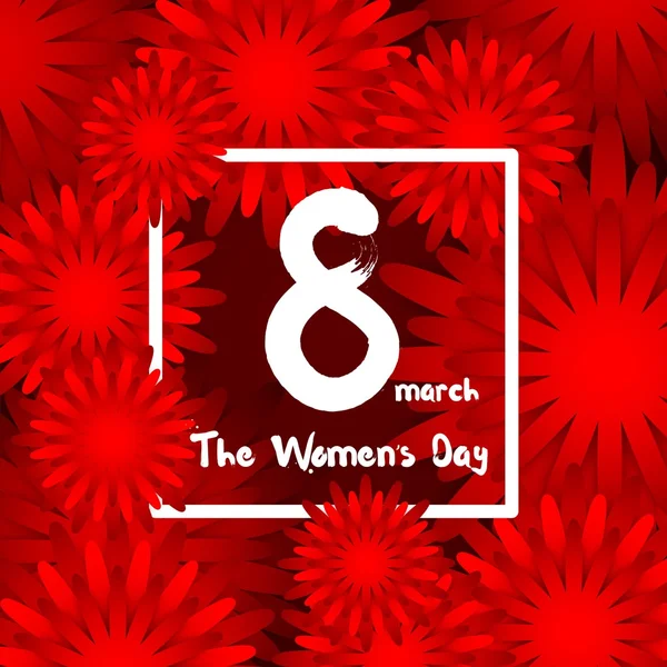 Women's Day card — Stock Vector