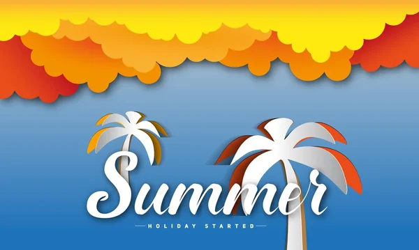 Summer holiday concept design — Stock Vector