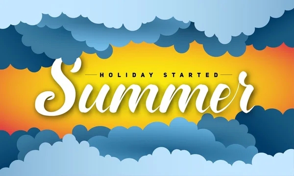 Summer holiday concept design — Stock Vector