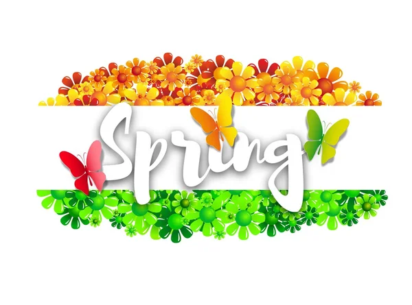 Primavera sfondo floreale — Vettoriale Stock