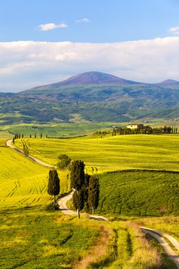 Gladyatör yol panorama Toskana, İtalya